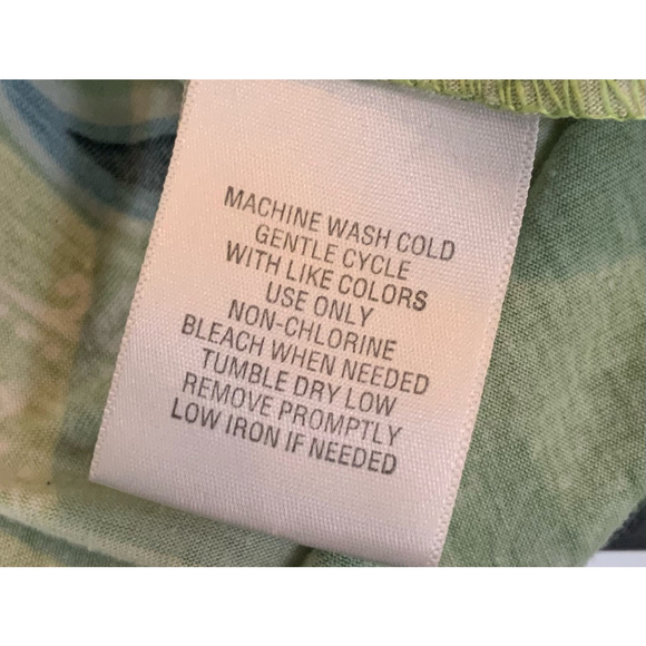 Faded Glory Womens Green Floral Top Sz Sm Short Sleeve Smocked Babydoll Peasant - Picture 13 of 13